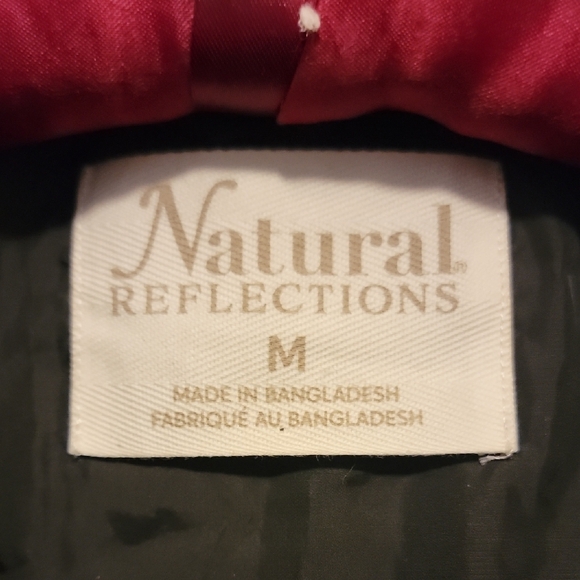 Natural Reflections Charcoal Quilted Puffer Coat - Picture 2 of 6